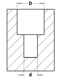 Svasatori a 90° con gambo cilindrico in punte elicoidali di CMT