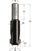 45° Countersink with parallel shank