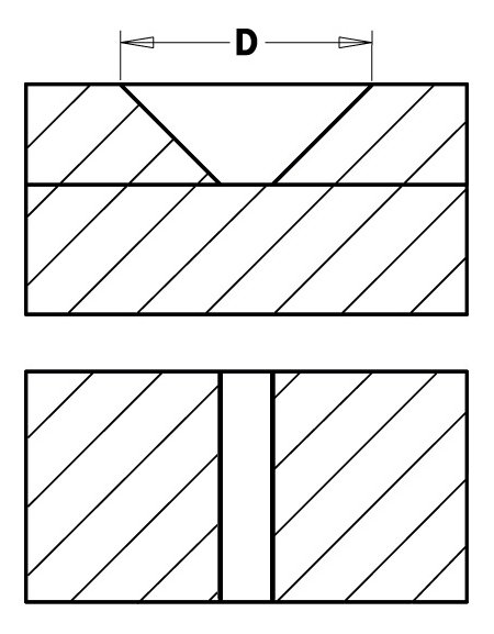 Svasatore a 90° con gambo cilindrico in punte elicoidali di CMT