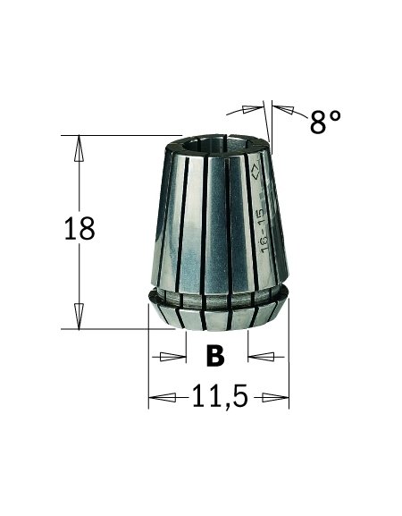 Mandrini portautensili ER11 in Mandrini portautensili di CMT