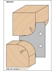 Porte-outils pour quart de rond