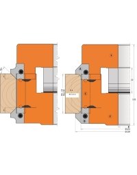 Set di 2 portautensili per arrotondamento e smussatura in Portautensili per arrotondamento e smussatura di CMT