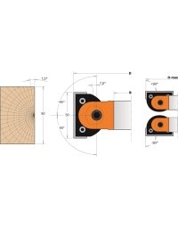 Portautensili per smussatura regolabili professionali in Portautensili per smussatura di CMT