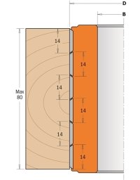 Porte-outils de rabotage hélicoïdal