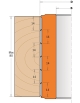 Porte-outils de rabotage hélicoïdal