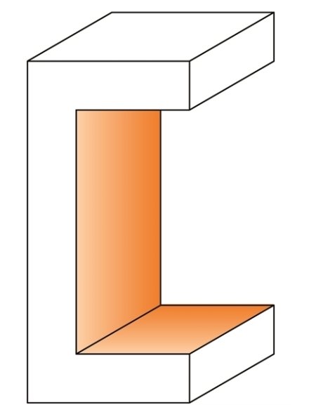Porte-outils à feuillurer et pour profils de 40mm (1-37/64”)
