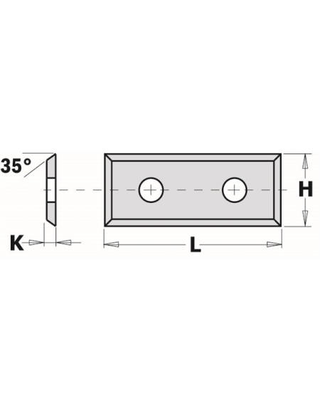 Standard indexable knives - 4 cutting edges