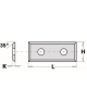 Standard indexable knives - 4 cutting edges