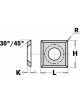 Standard indexable knives - 4 cutting edges