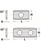 Standard indexable knives - 4 cutting edges