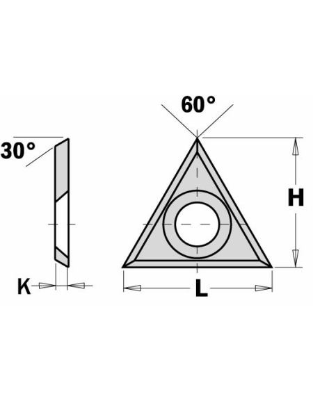 Plaquettes réversibles - 4 tranchants