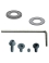 990 - Shield, spacer ring, key and screw kit - Ref. CMT99045900 - S 12.7