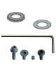 990 - Shield, spacer ring, key and screw kit