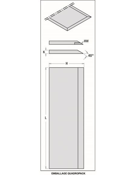 Couteaux de rabotage pour porte-outils