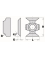 Standard indexable knives - 4 cutting edges - Ref. CMT79016300 - L 16