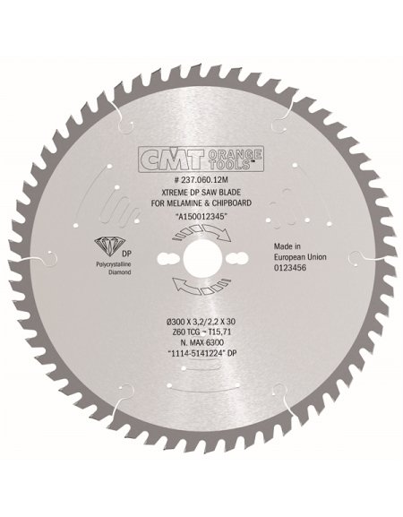 Lame circolari diamantate XTreme per laminati e pannelli truciolari in JUNK di CMT