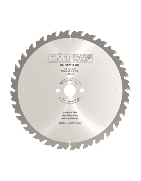 Industrial multi-rip anti-kickback circular saw blades