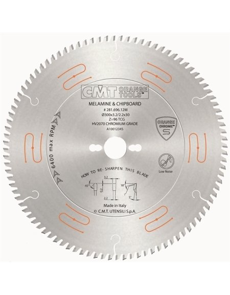 Lames circulaires industrielles silencieuses en chrome avec dents trapézoïdales
