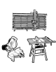 Industrial fine cut-off circular saw blades for two-sided melamine