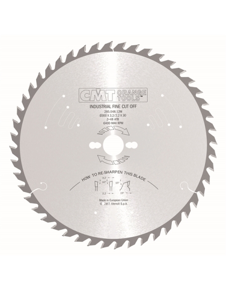 Lames circulaires industrielles pour coupe transversale