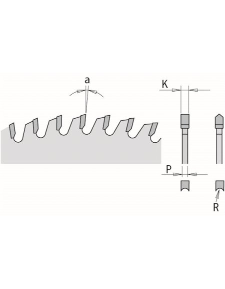 Lames circulaires industrielles pour mélaminés et laminés