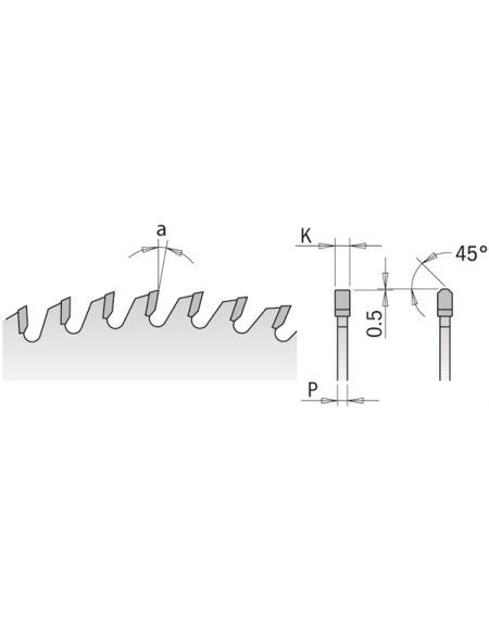 Lames circulaires industrielles pour scies à panneaux horizontales