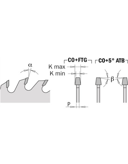 Lame per incisione industriali con denti conici in JUNK di CMT