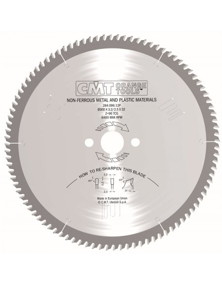 Lame circolari industriali per materiali non ferrosi e plastica in JUNK di CMT