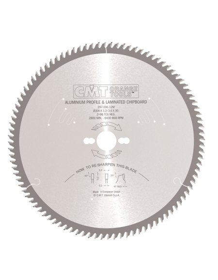 Lames circulaires industrielles pour matériaux non ferreux, plastique et laminés