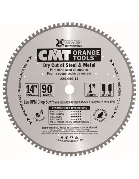 Lame circolari industriali per acciaio inossidabile in JUNK di CMT