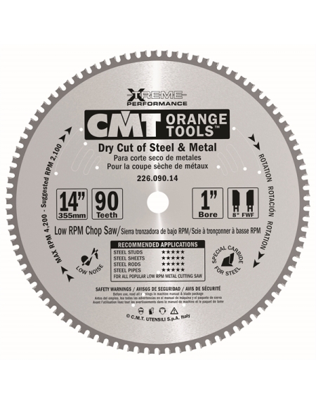 Sierras circulares para acero inoxidable, linea industrial