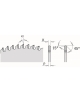 Industrial PVC & plexiglass circular saw blades