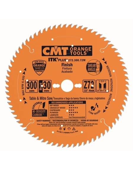 ITK Plus crosscut circular saw blades