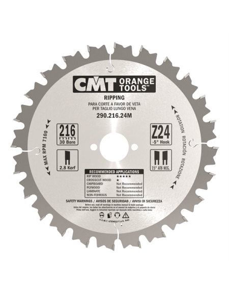 Lames circulaires pour coupes en longueur, pour scies portatives