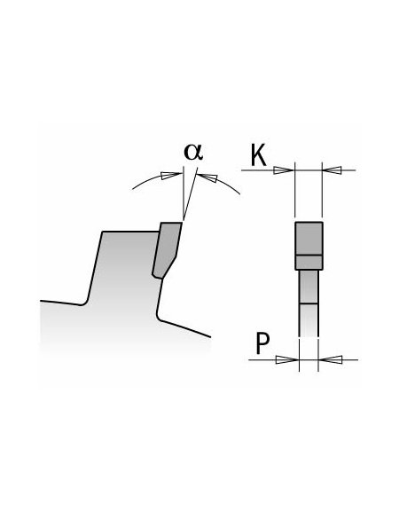 Lames circulaires industrielles à rainurer