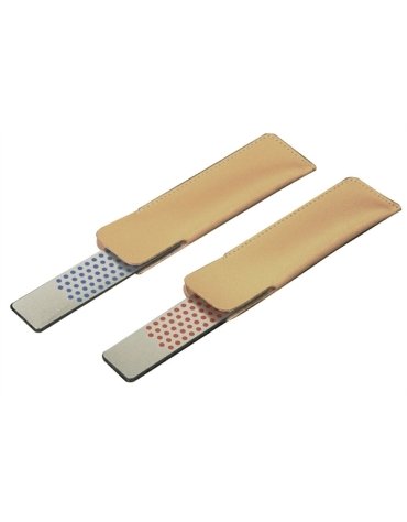 Petites pierres à aiguiser universelles en diamant en emballage de cuir