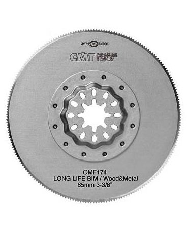 Lama circolare segmentata da 85 mm per metallo e legno. Lame oscillanti STARLOCK di lunga durata - Legno e metallo di CMT