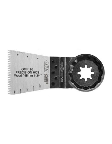 Lama di precisione a tuffo da 45 mm con dente "giapponese" per legno in lame oscillanti STARLOCK - Legno di CMT