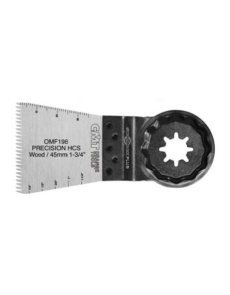 Lama di precisione a tuffo da 45 mm con dente "giapponese" per legno in lame oscillanti STARLOCK - Legno di CMT