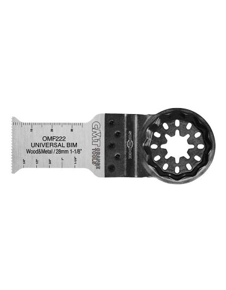 28mm Plunge and flush-cut for wood & metal. Long life