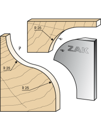 Serie 531 Finestra in legno 36 in Ferri per PO ZAK® (H. 50) di ZAK