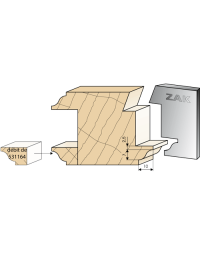Serie 531 Finestra in legno 48 Ogee 7x10 in Ferri per PO ZAK® (H. 50) di ZAK