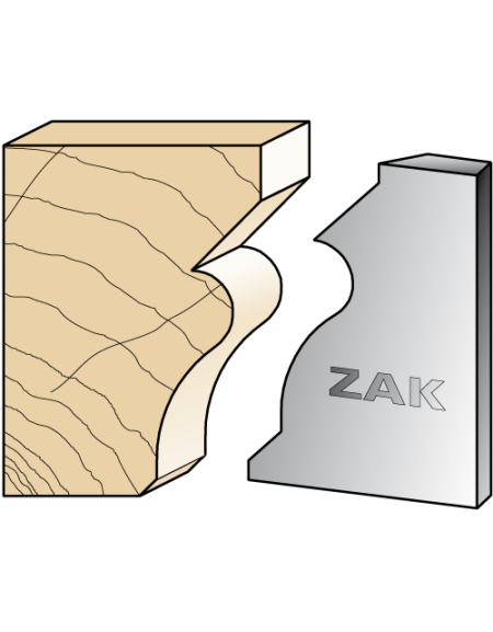 Serie 531 Coltelli in stile gotico in ferro per PO ZAK® (H. 50) di ZAK