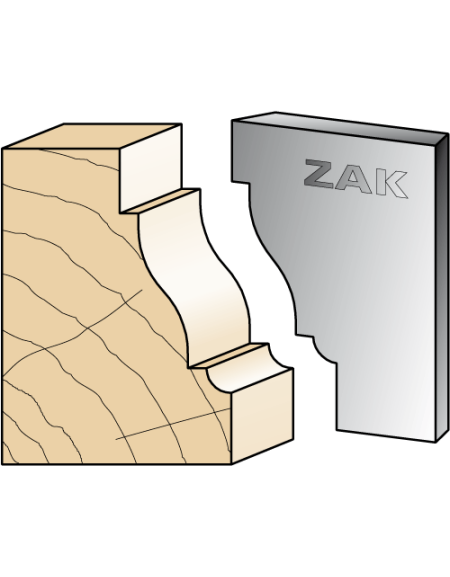 Serie 531 Coltelli in stile Luigi XIII in ferro per PO ZAK® (H. 50) di ZAK
