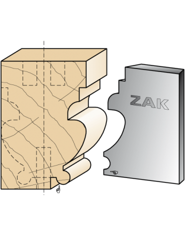 Coltelli in ferri stile Regence Serie 531 per PO ZAK® (H. 50) di ZAK
