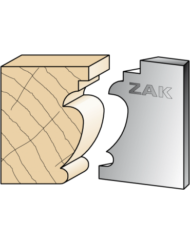 Coltelli in ferri stile Regence Serie 531 per PO ZAK® (H. 50) di ZAK