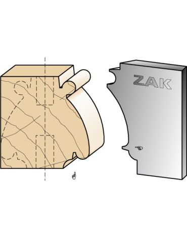 Coltelli in ferri stile Regence Serie 531 per PO ZAK® (H. 50) di ZAK