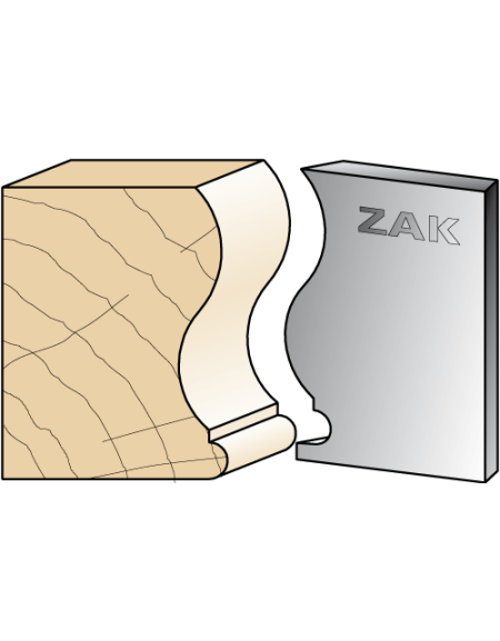 Serie 531 Coltelli in stile Luigi Filippo e Impero in ferro per PO ZAK® (H. 50) di ZAK