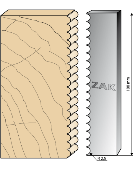 Serie 534 Corrimano in Ferro per PO ZAK® (H. 100) di ZAK