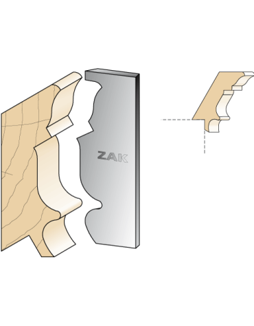 Serie 534 Coltelli in stile gotico in ferro per PO ZAK® (H. 100) di ZAK